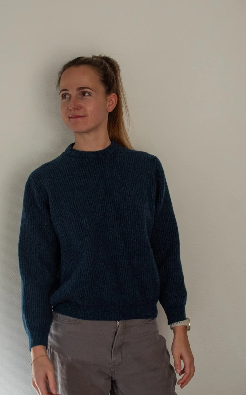 Vintage 1970s Blue Wool Sweater | Fall Winter Wardrobe | Vintage Knitwear | Autumn Outfit | Made in Italy | Fall Capsule Wardrobe | Size 6