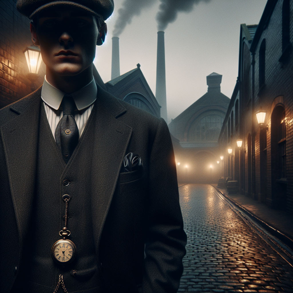 Ambiance Peaky Blinders 1920 avec montre à gousset