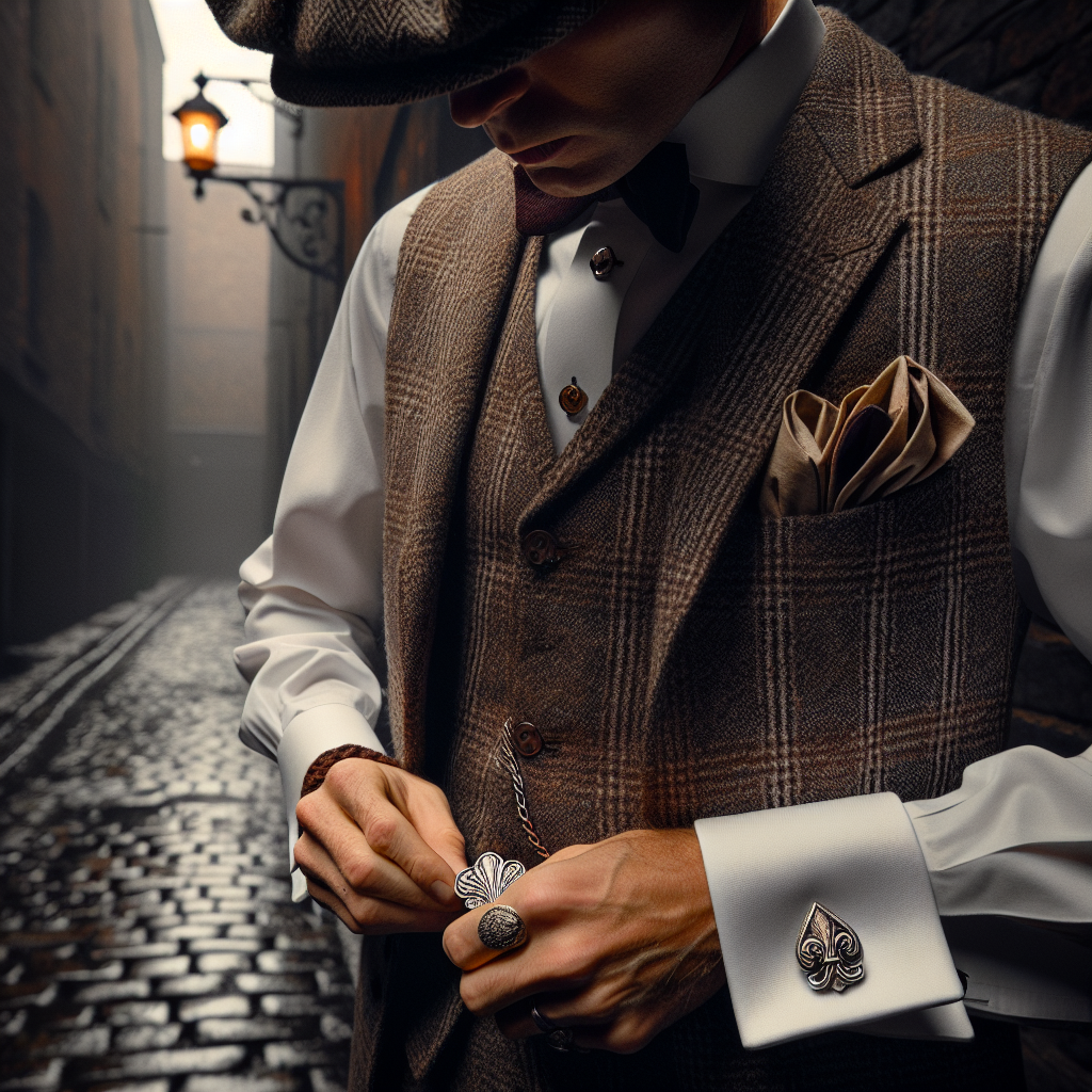 Série Peaky Blinders, costumes 1920, détails mode masculine