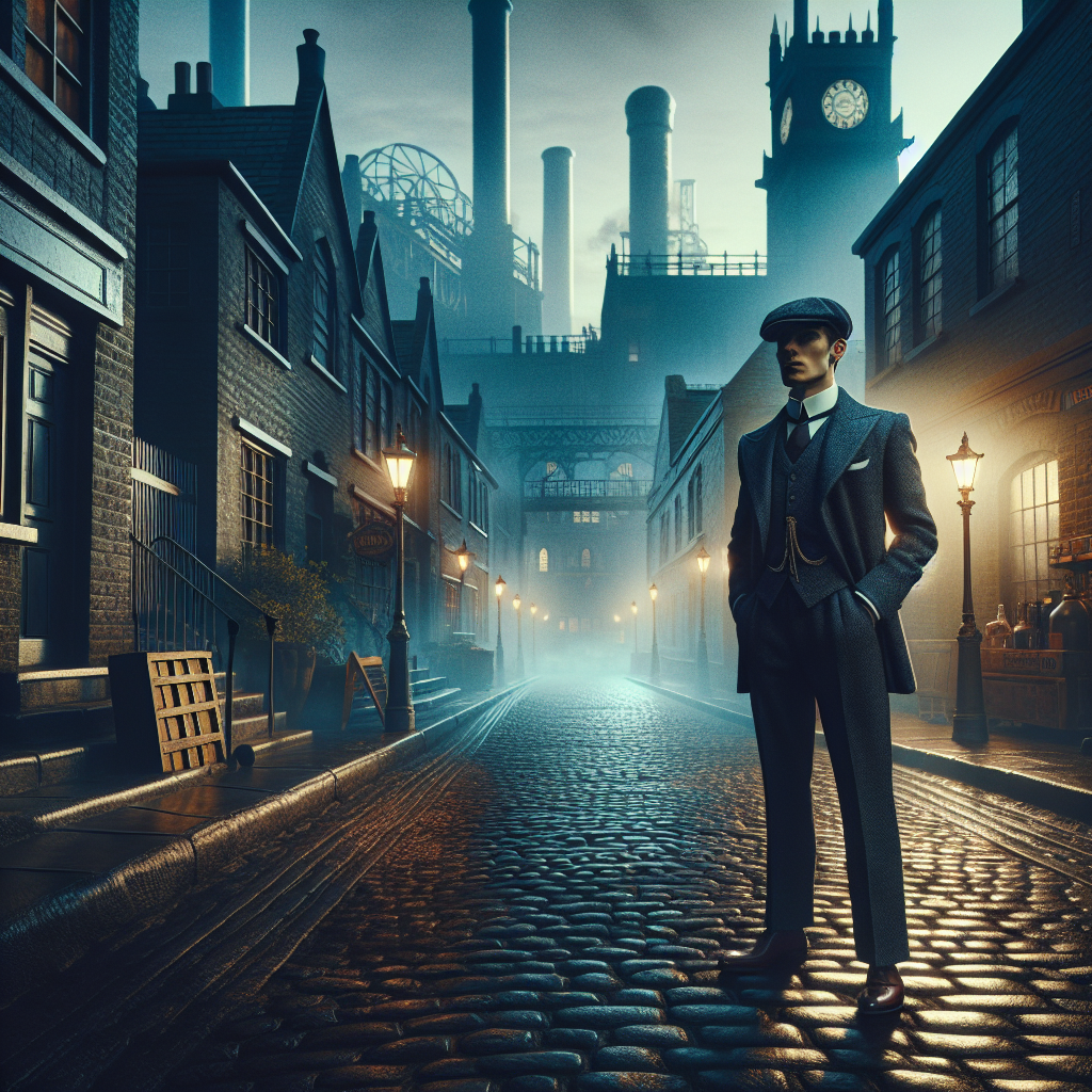 Image cinématographique du style rétro 1920 Peaky Blinders à Birmingham