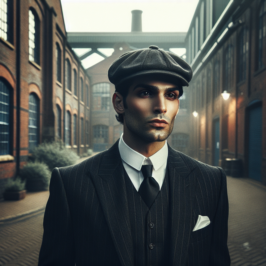 Style rétro homme à la Peaky Blinders, coiffure années 1920