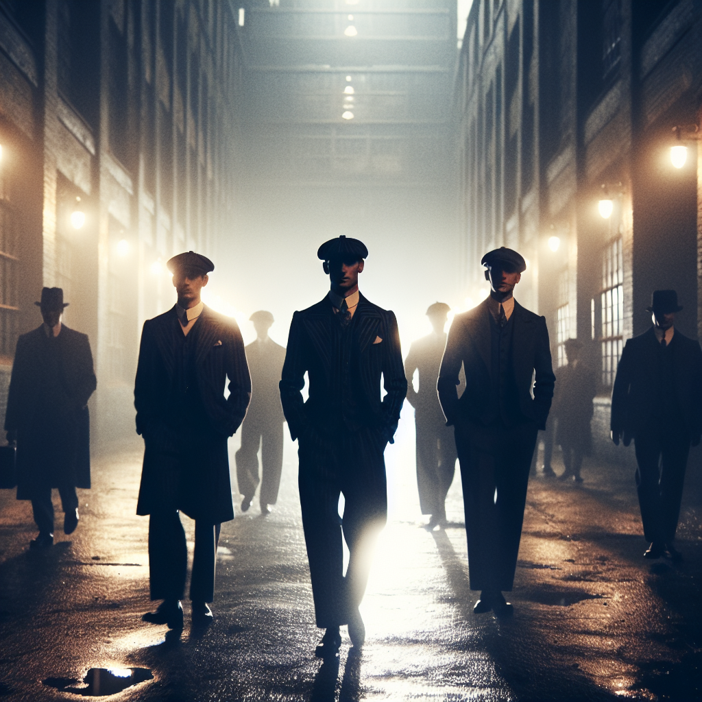 Ambiance Peaky Blinders 1920, style vestimentaire rétro unique
