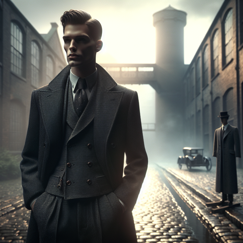 Manteau long vintage style Peaky Blinders années 1920