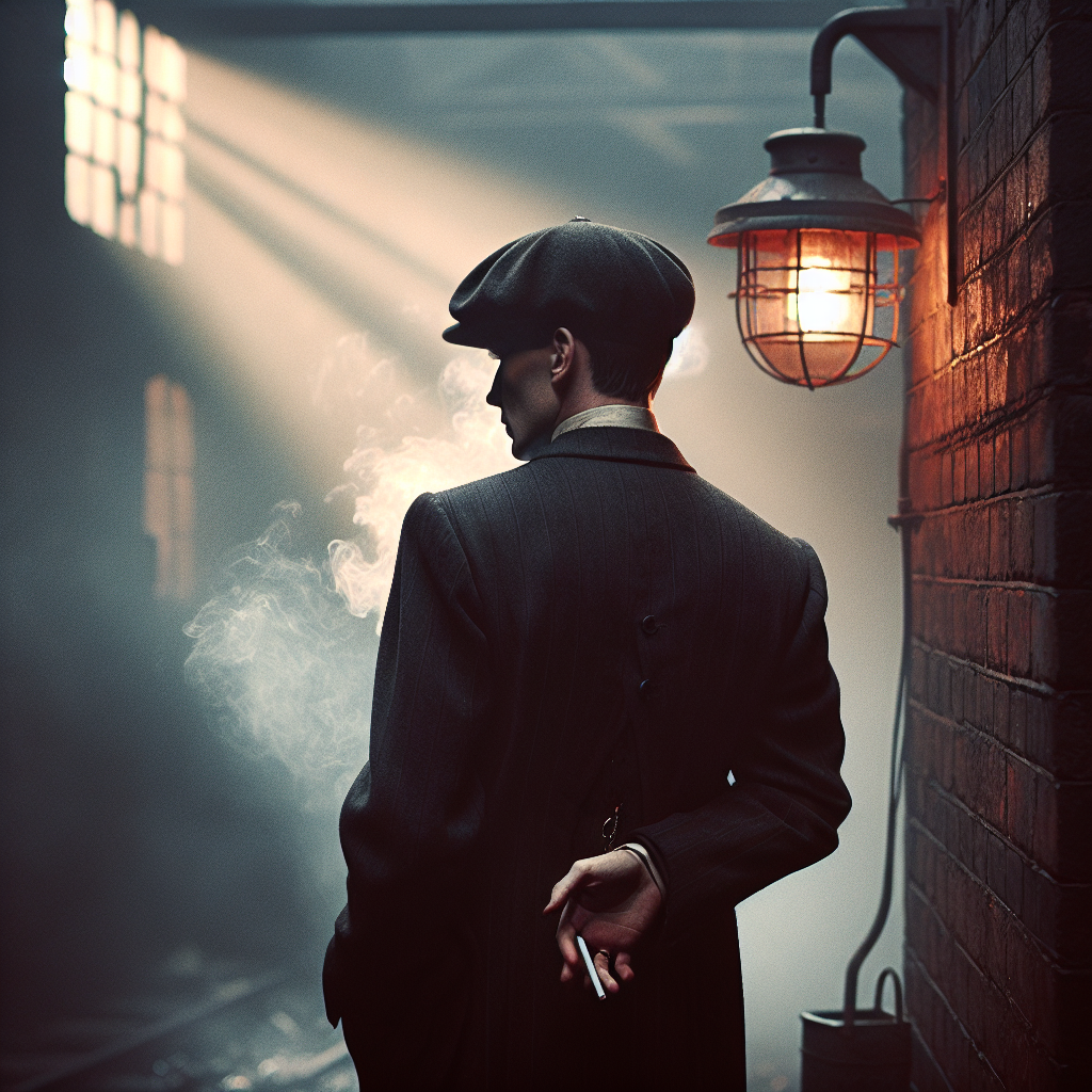 Costumes sombres de Shelby dans l'ambiance réaliste de Peaky Blinders