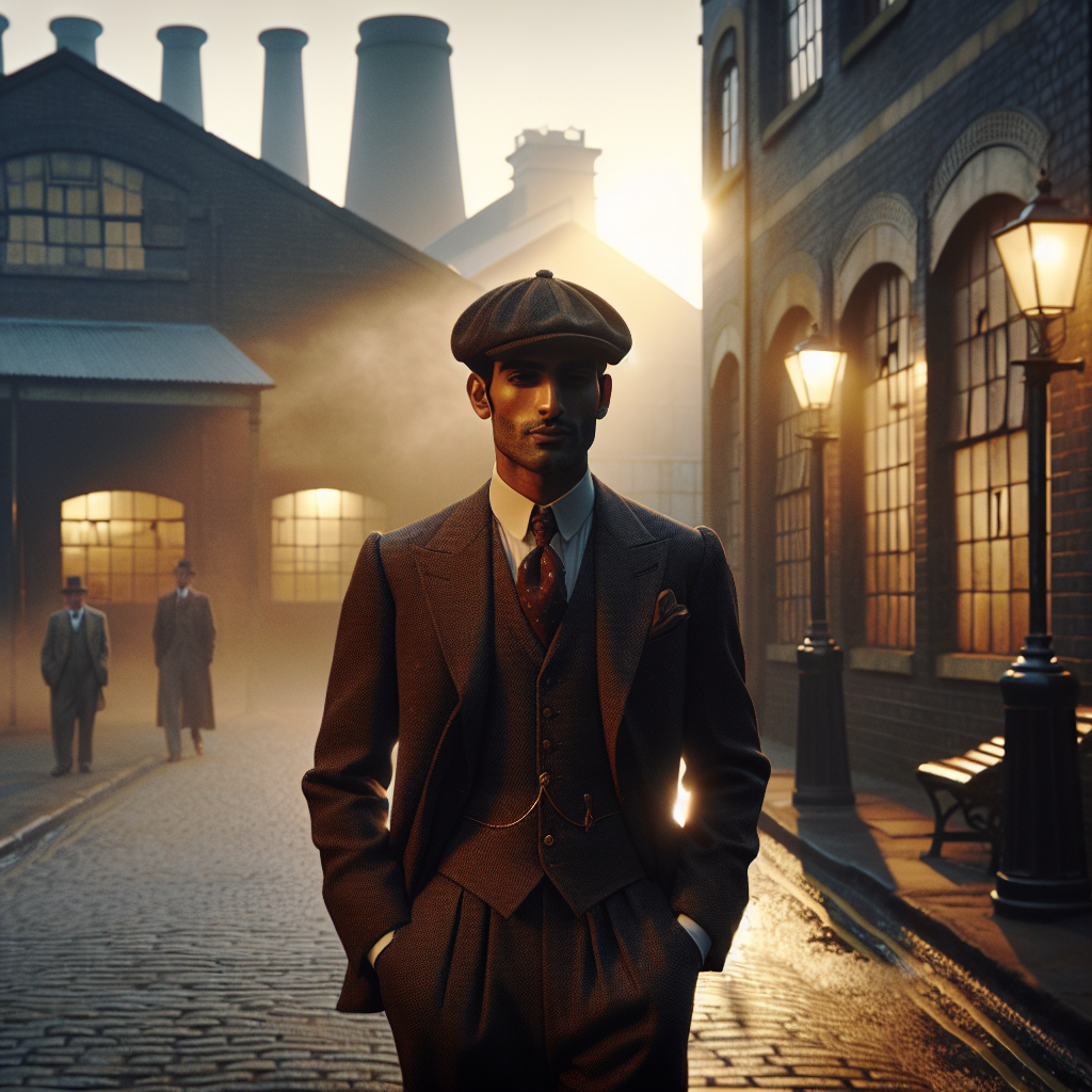 Style rétro Peaky Blinders avec costume années 1920 à Birmingham