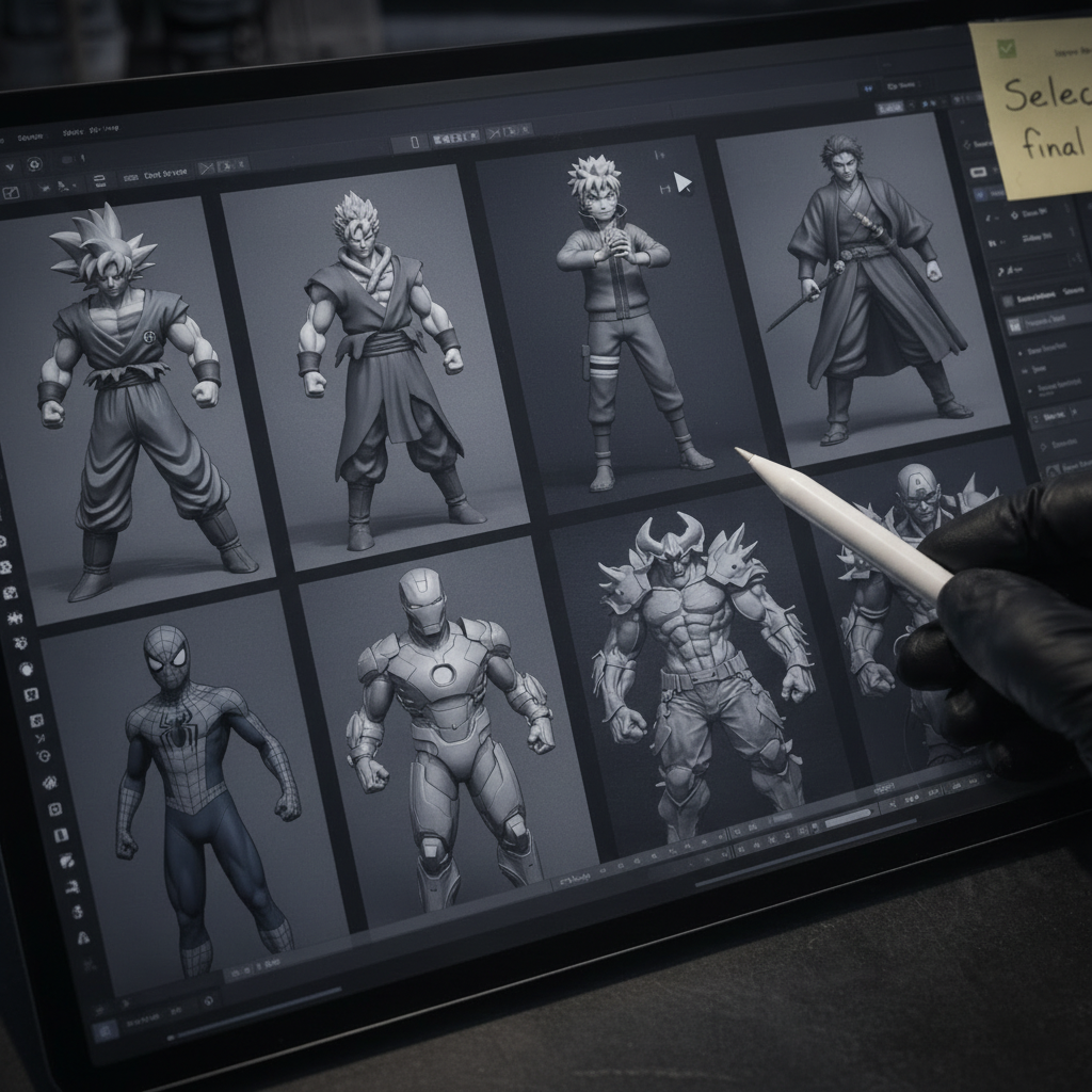 Seleção de modelos MaxiForge