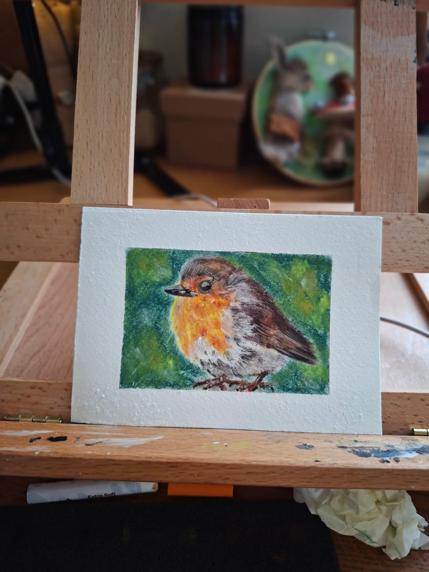 Robin-dry pastels