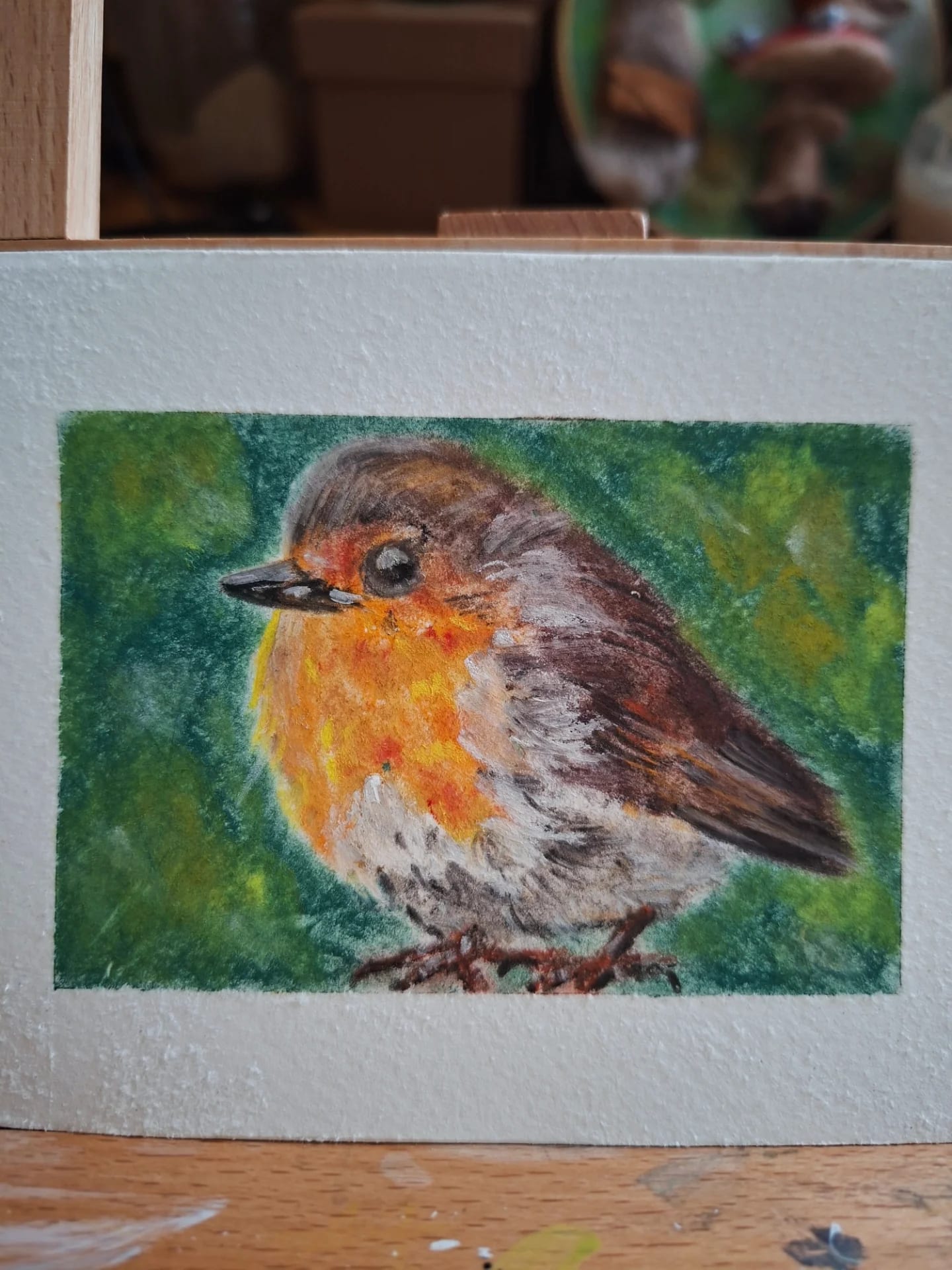 Robin-dry pastels