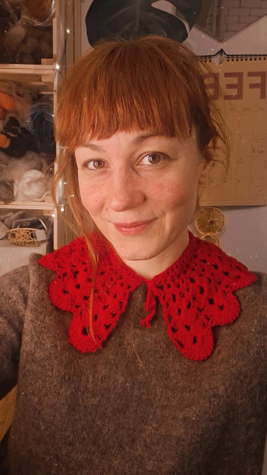 Crocheted collar 