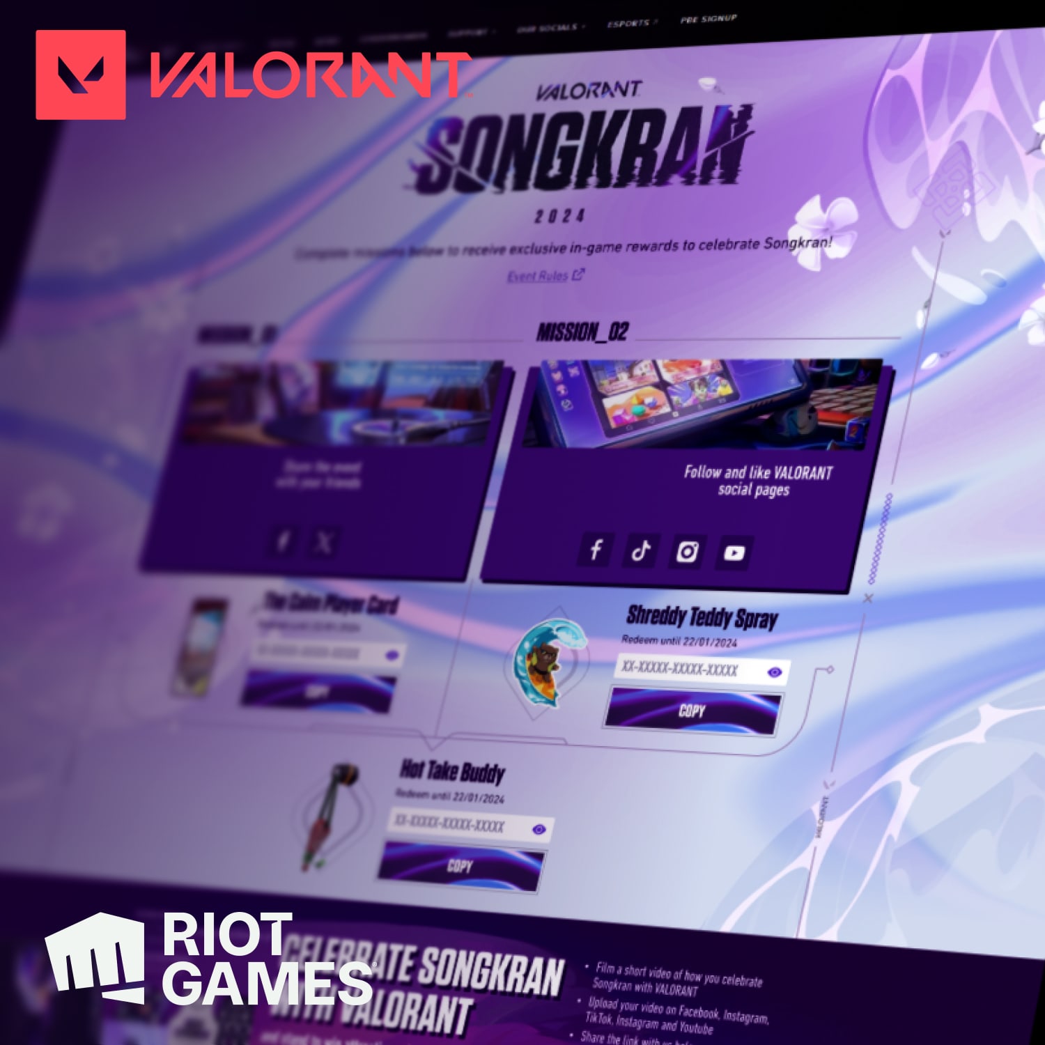 Songkran Valorant Event