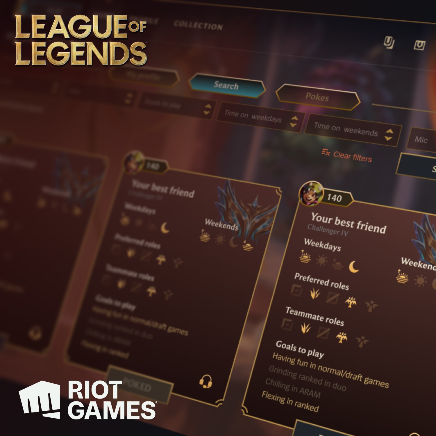 Friend Finder program - League of Legends