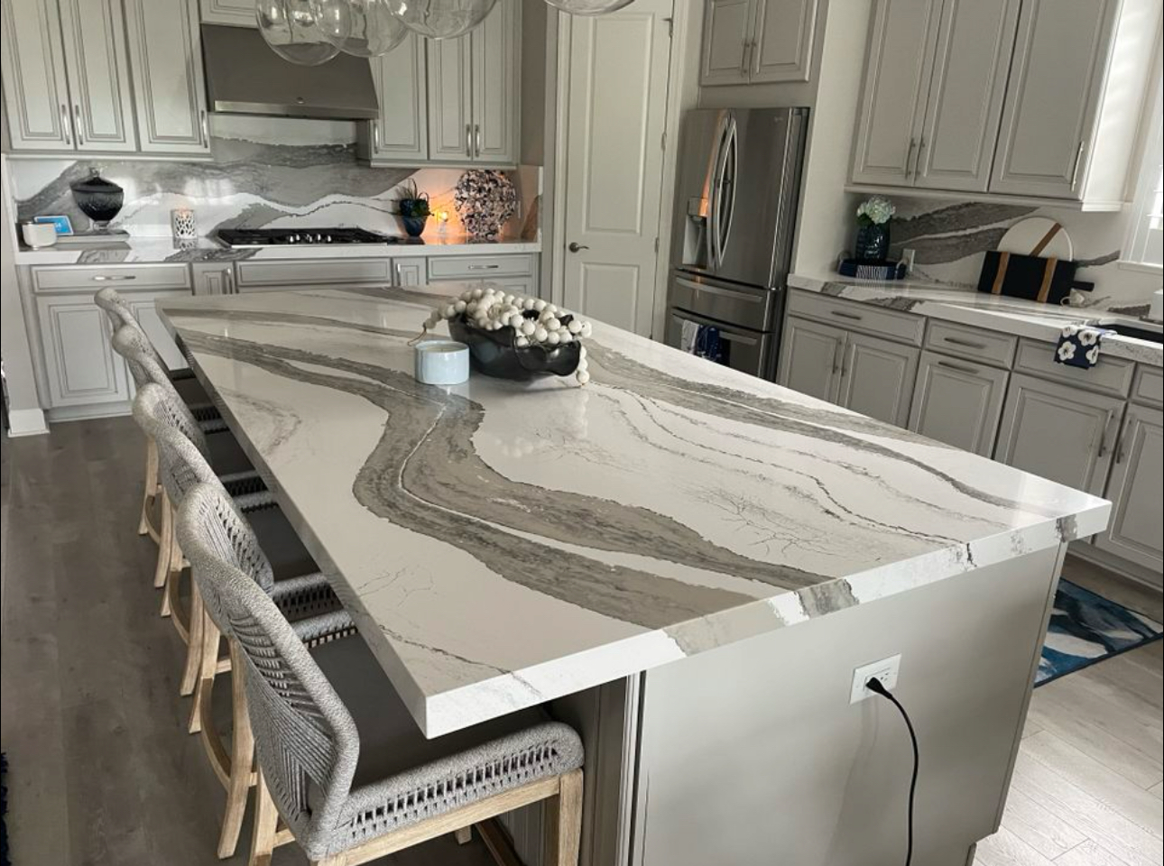 Customer kitchen install