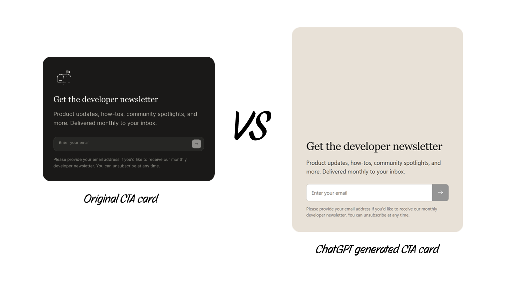 Original vs ChatGPT output