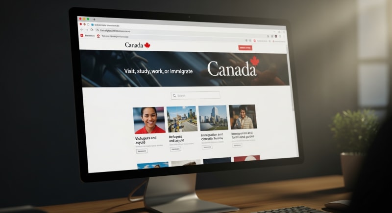 موقع الهجرة إلى كندا الرسمي