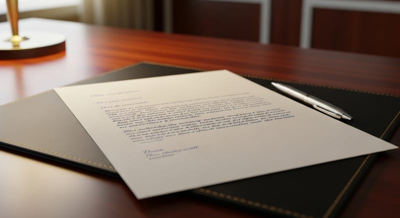 طريقة كتابة استقالة