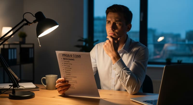 قرار الاستقالة