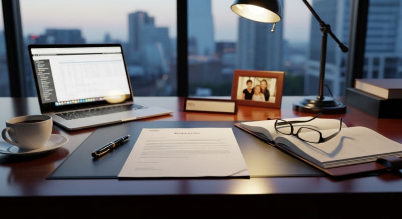 طلب استقالة من الوظيفة