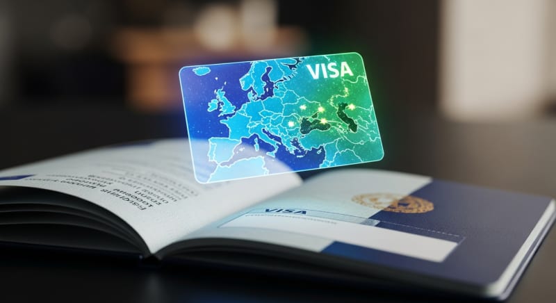 تأشيرة الشنغن إلكترونيا