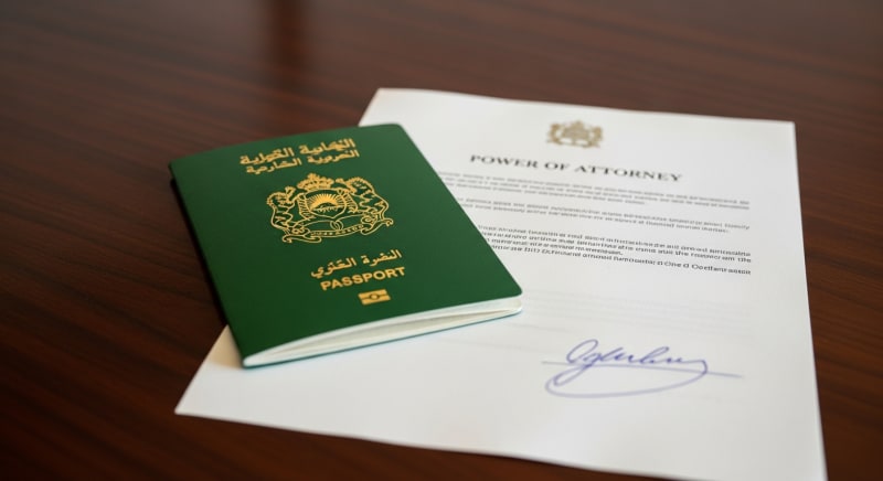 نموذج وكالة لسحب جواز السفر