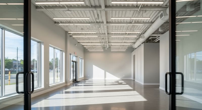 تصميم داخلي لمحل تجاري جاهز للكراء