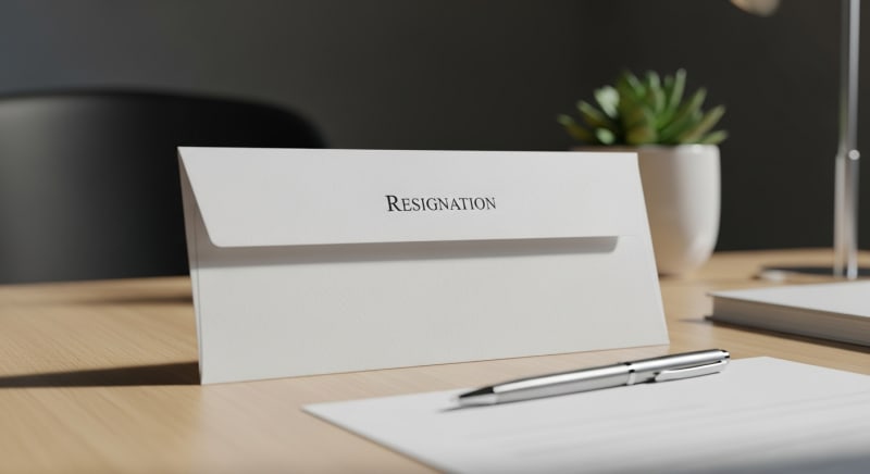 نموذج استقالة من القطاع الخاص