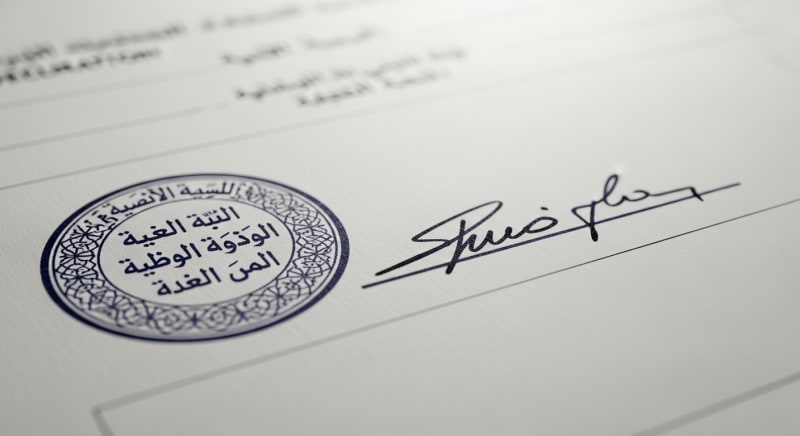 نموذج تصريح بالشرف (عام/خاص)