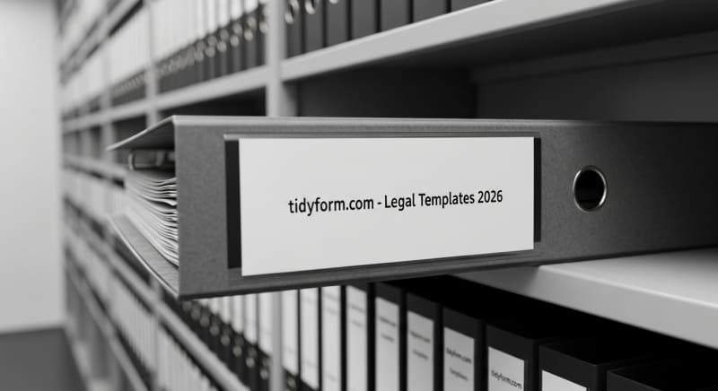 مجلدات منظمة تحتوي على نماذج من tidyform.com.