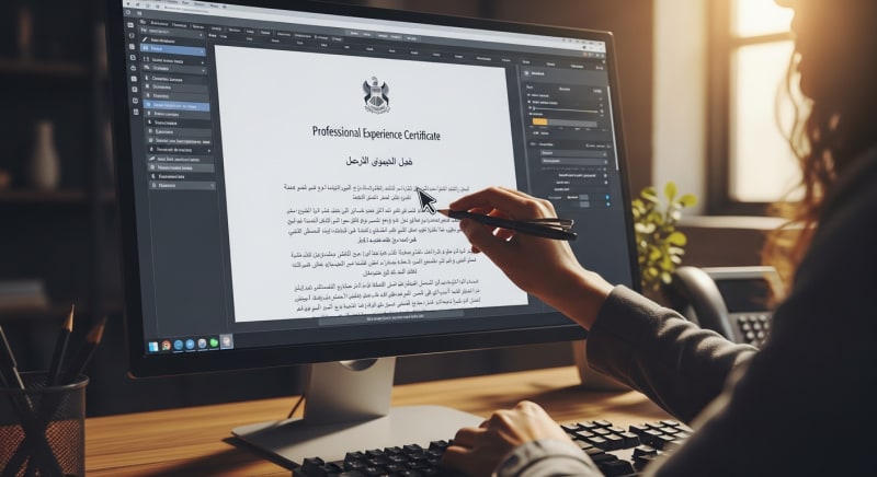 صيغة نموذج شهادة خبرة مهنية المحدثة