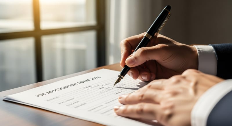 صيغة طلب توظيف المحدثة