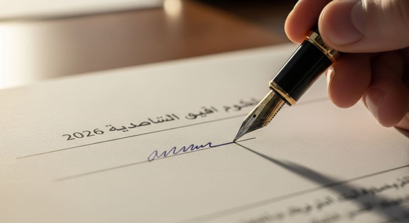 صيغة تقديم طلب توظيف محدثة لعام 2026 مع توقيع