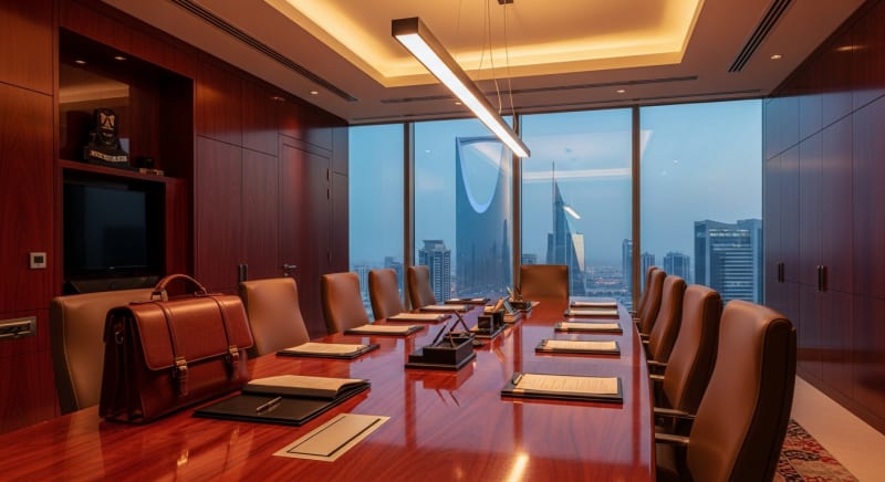 مكتب محاماة فخم في السعودية يوضح بيئة العمل التي يعمل بها محامي تجاري بالرياض.