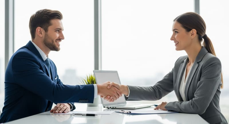 النجاح في الحصول على وظيفة بعد تقديم رسالة تقديم طلب وظيفة