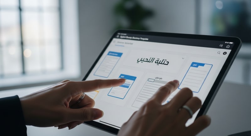 صورة توضح خطوات تعديل قوالب الاستطلاعات لتناسب أهدافك.