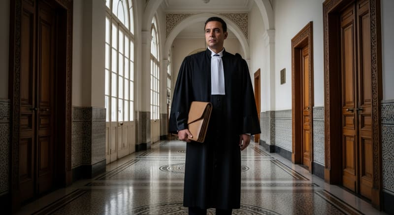 محامي في محكمة مغربية