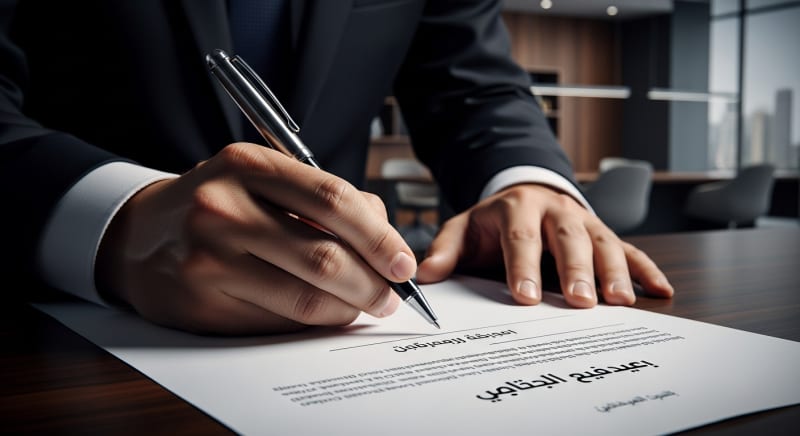 صورة توضح كيفية كتابة وتعبئة نماذج استجابة الدعوة القانونية.