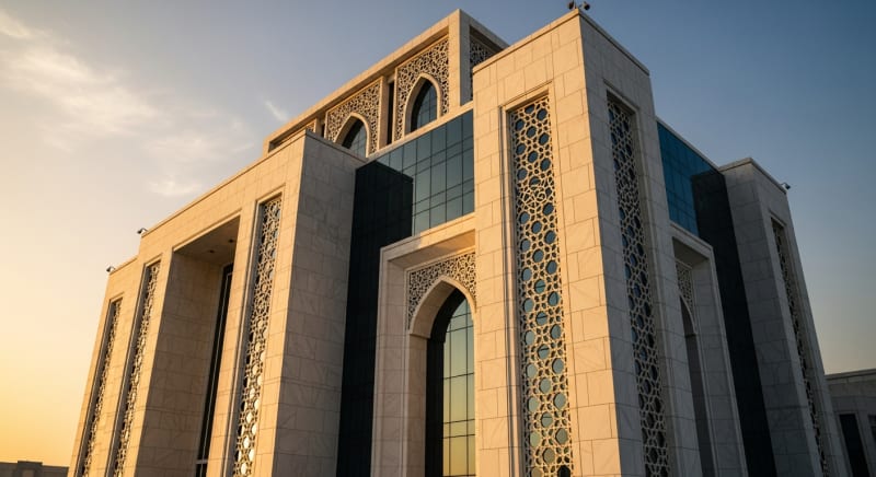 مبنى محكمة حديث يوضح البيئة التي يعمل بها مكتب محاماة قضايا عمالية للدفاع عن حقوق الموكلين.