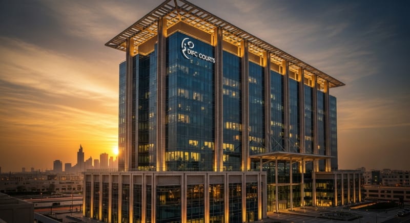 مبنى محكمة عصري يوضح أهمية اللجوء إلى استشارات قضايا عمالية لحل النزاعات.