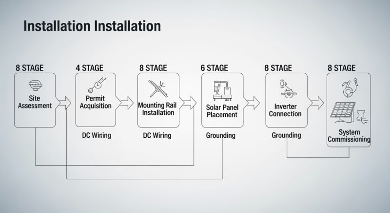 how to install solar panels step by step - engineering architecture diagram 2026