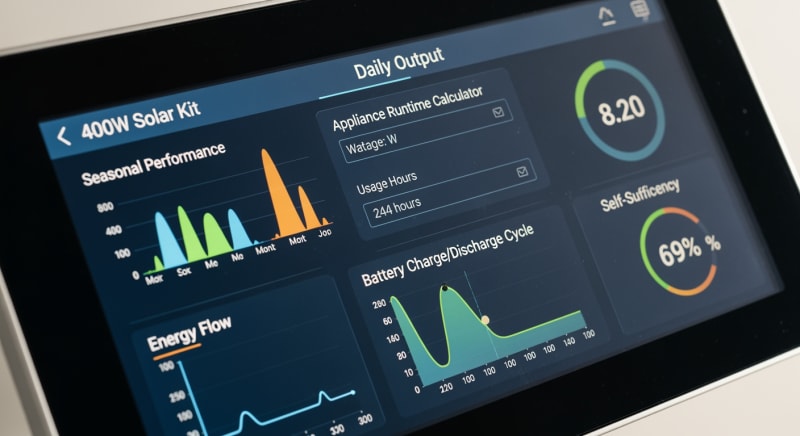 400W solar kit complete - performance testing and validation 2026