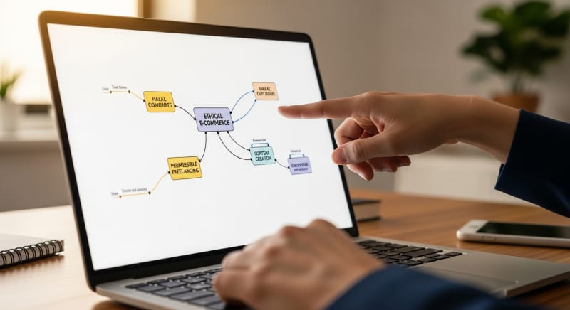 طريقة بدء الربح من الإنترنت الحلال للمبتدئين