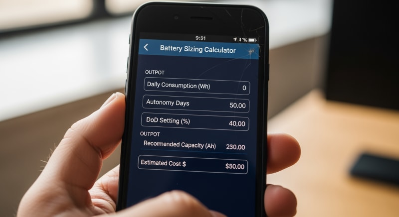 solar battery sizing guide - performance testing and validation 2026