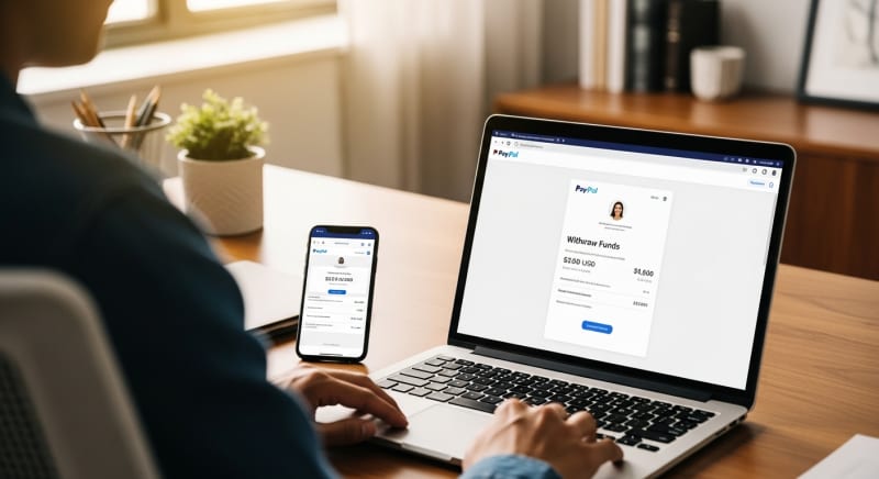 طريقة بدء سحب أرباح PayPal للمبتدئين