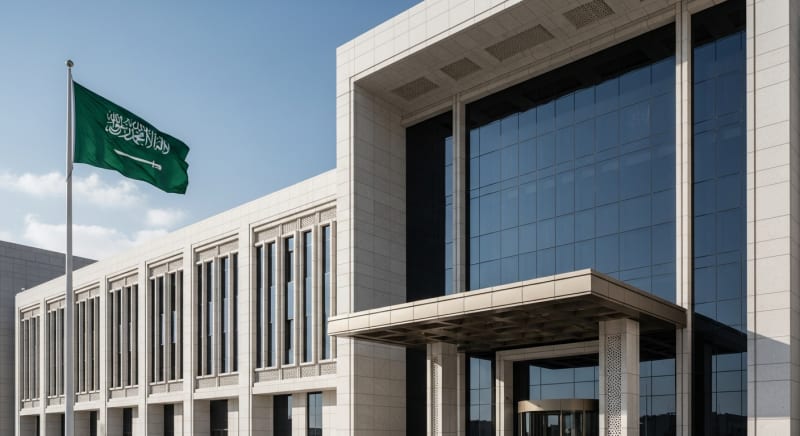واجهة محكمة عمالية يتردد عليها أي محامي قضايا عمالية في السعودية.