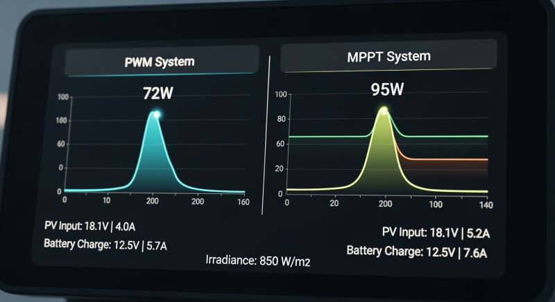 MPPT vs PWM Guide - performance testing and validation 2026