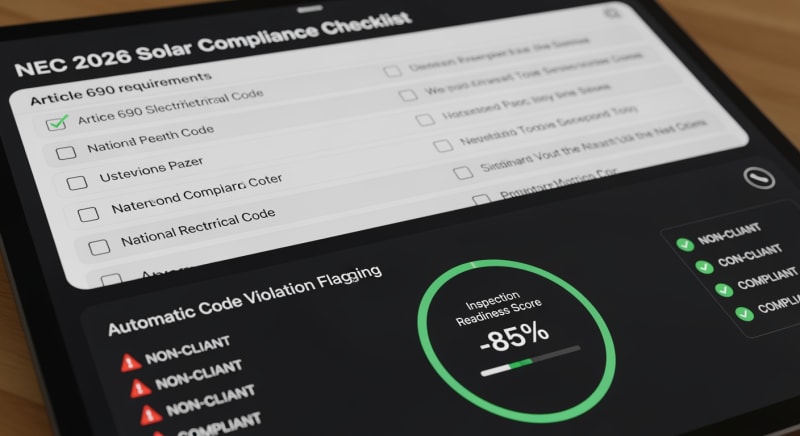 solar NEC code requirements - performance testing and validation 2026