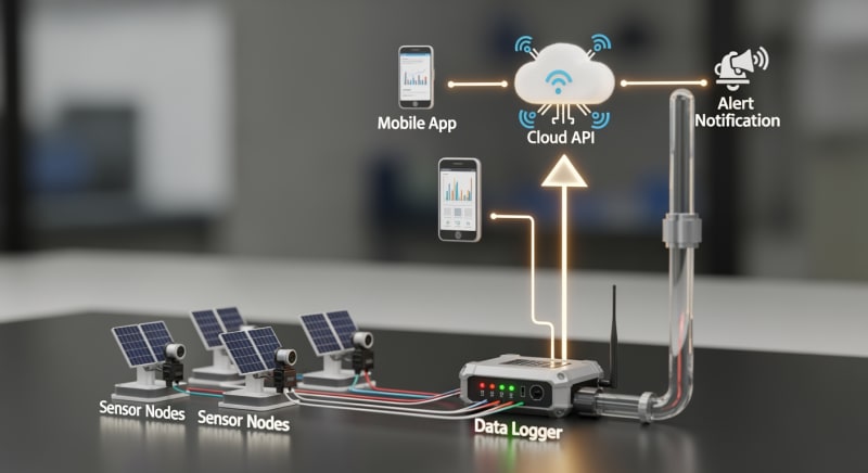 solar system monitoring app - engineering architecture diagram 2026
