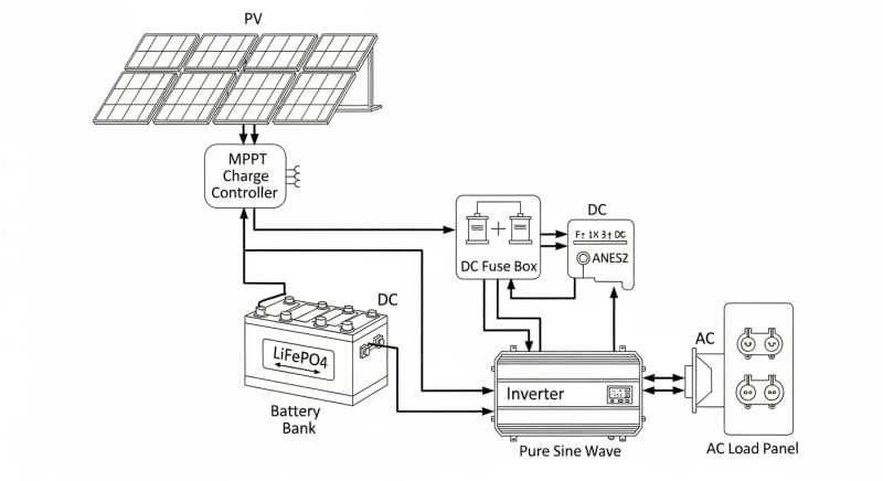 solar energy kit - engineering architecture diagram 2026
