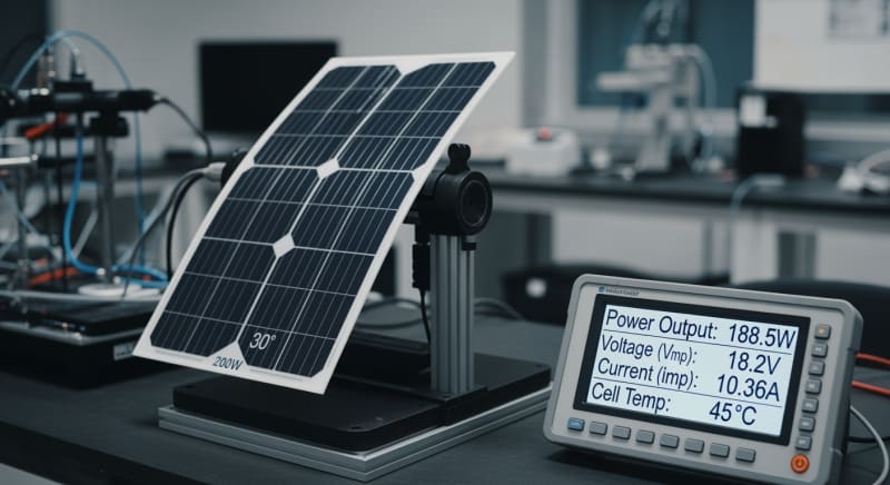 200 watt flexible solar panel - performance testing and validation 2026