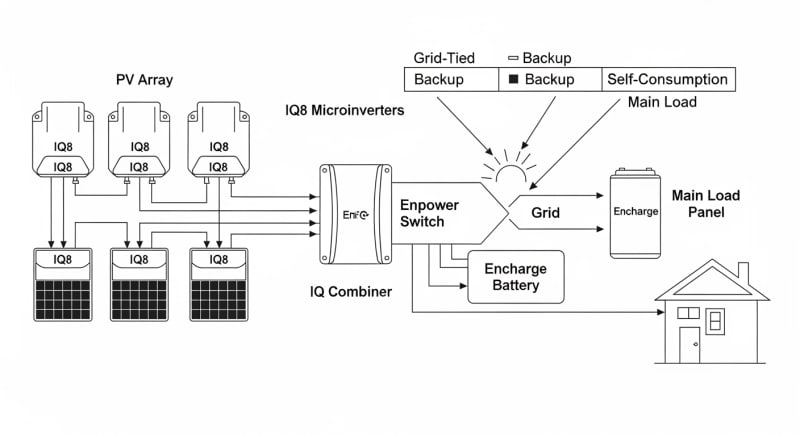 enphase encharge - engineering architecture diagram 2026