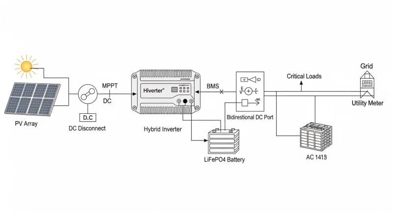 solar and battery packages - engineering architecture diagram 2026